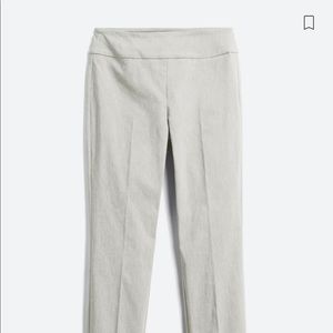 Fia Cuffed Cropped Trouser | Light Gray | EUC